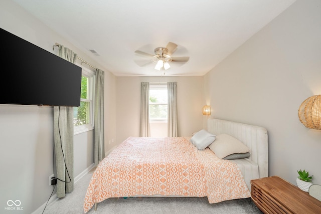 901 N Greenbriar Rd, Muncie, IN 47304 - carpeted bedroom with a ceiling fan and baseboards
