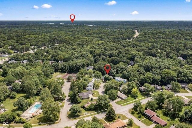 8439 Goldfinch Cir, Indianapolis, IN 46256 - bird's eye view of a forest