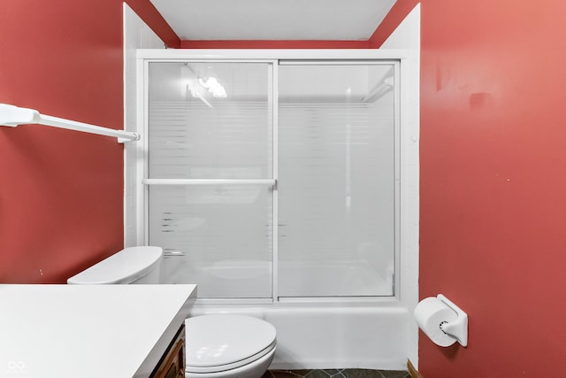 8439 Goldfinch Cir, Indianapolis, IN 46256 - full bath with vanity and combined bath / shower with glass door