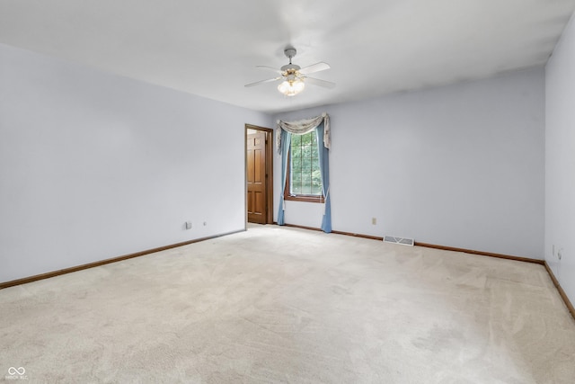 8439 Goldfinch Cir, Indianapolis, IN 46256 - spare room featuring ceiling fan and carpet floors