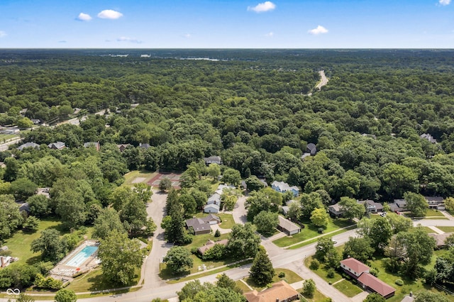8439 Goldfinch Cir, Indianapolis, IN 46256 - bird's eye view of a forest