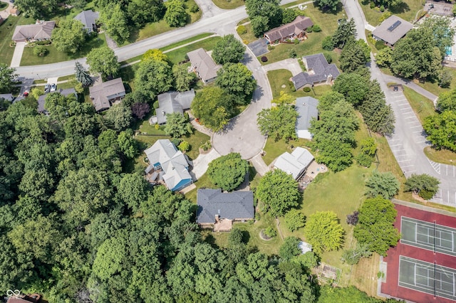 8439 Goldfinch Cir, Indianapolis, IN 46256 - aerial overview of property's location featuring nearby suburban area