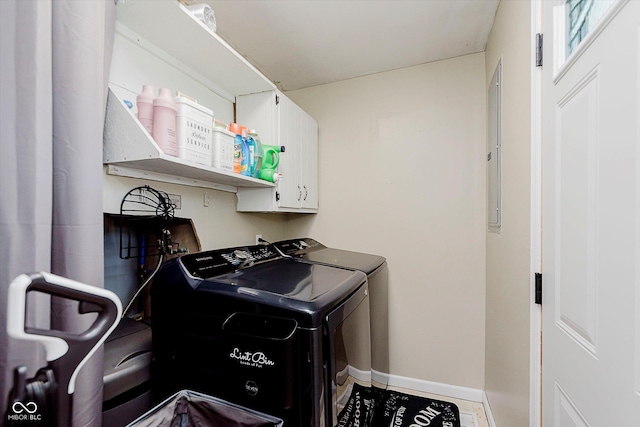 2824 E 150 S, Tipton, IN 46072 - washroom with cabinet space and independent washer and dryer