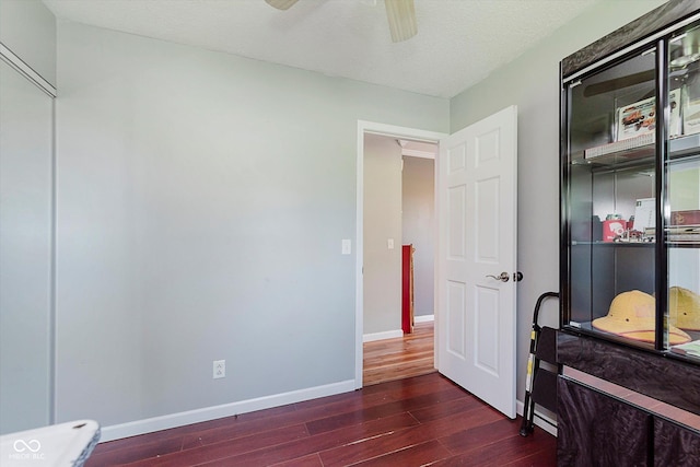 2824 E 150 S, Tipton, IN 46072 - bedroom featuring dark wood-type flooring, a ceiling fan, and a closet