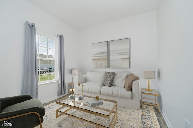 1461 Bigleaf Dr, Sheridan, IN 46069 - living room featuring wood finished floors and baseboards