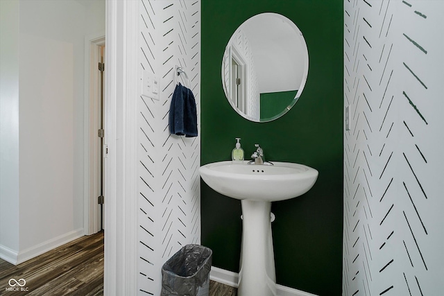1461 Bigleaf Dr, Sheridan, IN 46069 - bathroom with wood finished floors