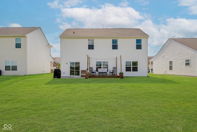 1461 Bigleaf Dr, Sheridan, IN 46069 - rear view of house featuring a yard