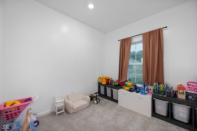 77 Winding Brook Way, Pendleton, IN 46064 - playroom featuring carpet floors and recessed lighting