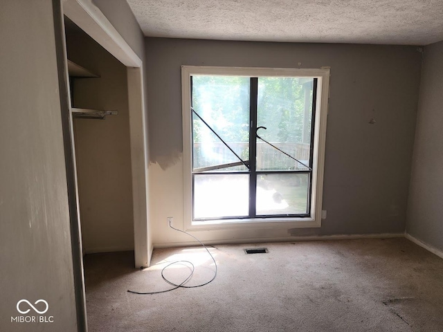 4235 Foxglove Trce, Indianapolis, IN 46237 - unfurnished bedroom featuring carpet flooring, a textured ceiling, and a closet