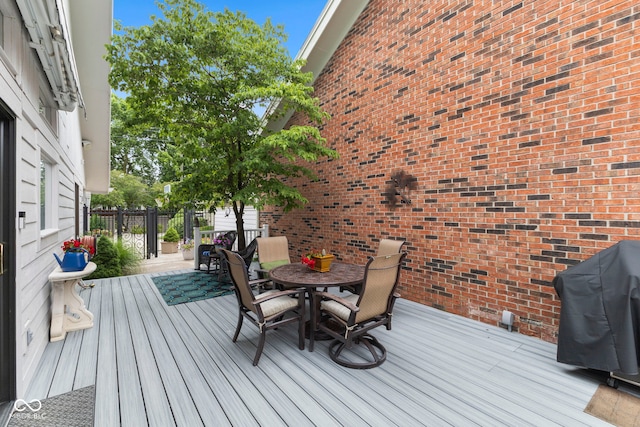 8164 Dean Rd, Indianapolis, IN 46240 - deck featuring outdoor dining space and grilling area