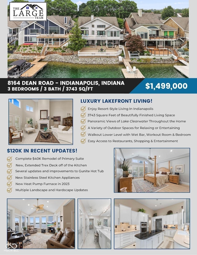 8164 Dean Rd, Indianapolis, IN 46240 - view of marketing collateral with multiple images