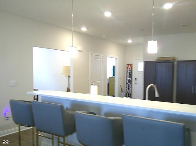 8804 Faulkner Dr, Indianapolis, IN 46239 - kitchen featuring recessed lighting and hanging light fixtures