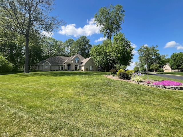 3948 S Woodfield Dr, New Palestine, IN 46163 - view of front of house with a front yard