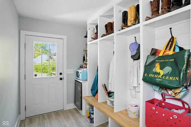 5312 Norwaldo Ave, Indianapolis, IN 46220 - mudroom with wood finished floors