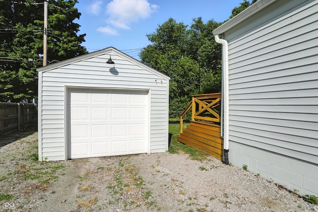 5312 Norwaldo Ave, Indianapolis, IN 46220 - detached garage featuring driveway