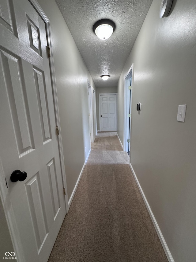 1206 Brownswood Dr, Brownsburg, IN 46112 - corridor with a textured ceiling and carpet