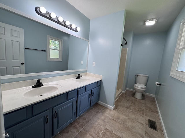 1206 Brownswood Dr, Brownsburg, IN 46112 - full bathroom with double vanity and a stall shower