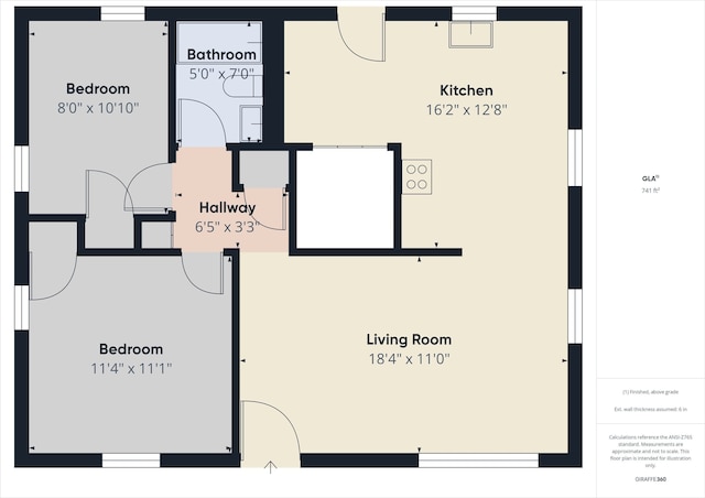 602 W 34th St, Anderson, IN 46013 - view of property floor plan
