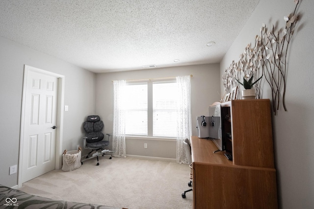 14459 Forsythia Ln, Fishers, IN 46038 - office with a textured ceiling and carpet flooring