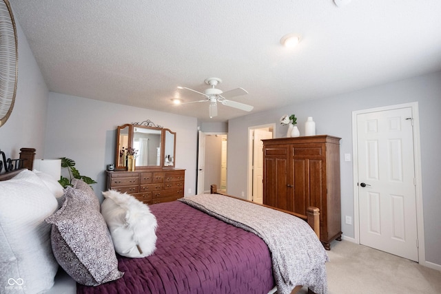 14459 Forsythia Ln, Fishers, IN 46038 - bedroom featuring light colored carpet and a ceiling fan