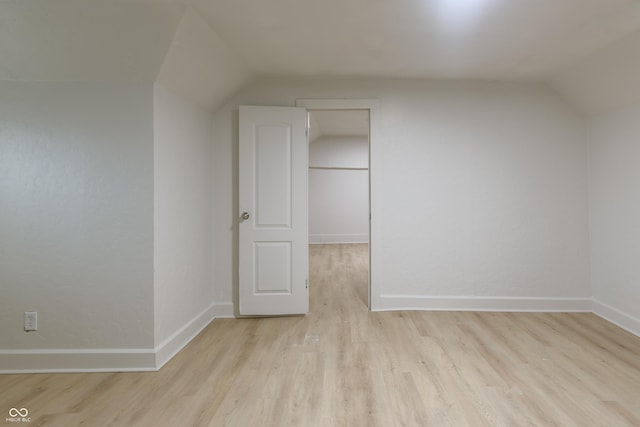 2222 E 12th St, Indianapolis, IN 46201 - additional living space with lofted ceiling and wood finished floors