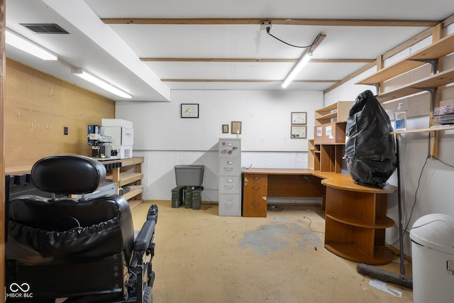 3370 E State Road 160, Salem, IN 47167 - below grade area with a desk