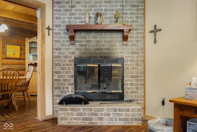 3370 E State Road 160, Salem, IN 47167 - detailed view of wood finished floors and a fireplace