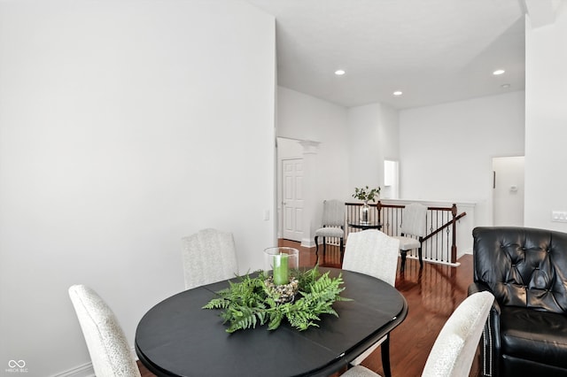 6570 Freemont Ln, Carmel, IN 46033 - dining room with wood finished floors and recessed lighting