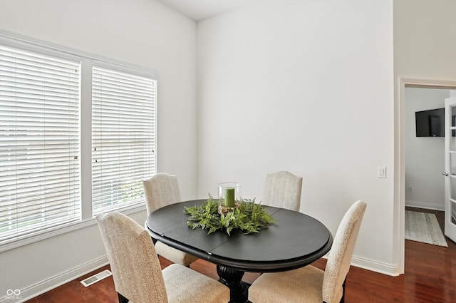 6570 Freemont Ln, Carmel, IN 46033 - dining area featuring baseboards and wood finished floors
