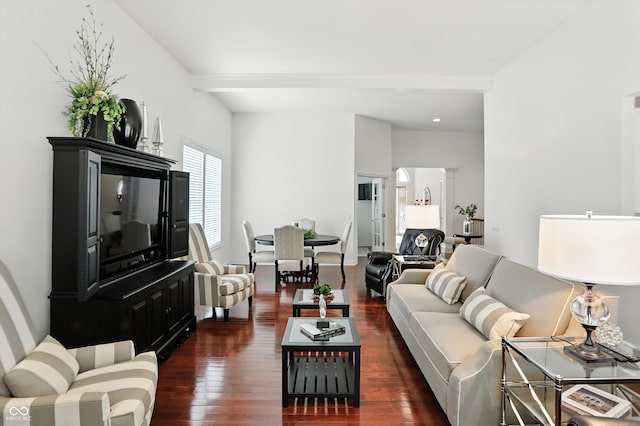 6570 Freemont Ln, Carmel, IN 46033 - living area with dark wood-style flooring