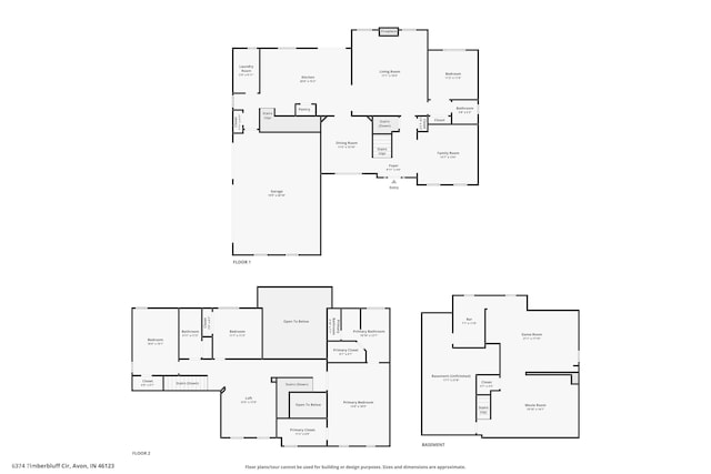6374 Timberbluff Cir, Avon, IN 46123 - view of room layout