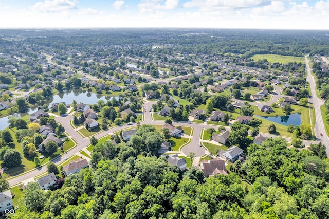 6374 Timberbluff Cir, Avon, IN 46123 - aerial view of residential area featuring a large body of water