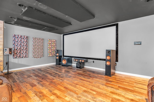 6374 Timberbluff Cir, Avon, IN 46123 - home theater room featuring wood finished floors and baseboards