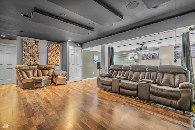 6374 Timberbluff Cir, Avon, IN 46123 - home theater featuring hardwood / wood-style floors