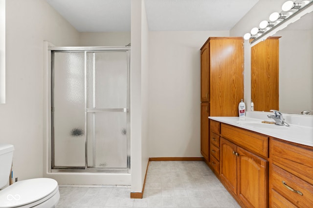8638 W Flatwoods Rd, Gosport, IN 47433 - full bathroom featuring vanity and a shower stall