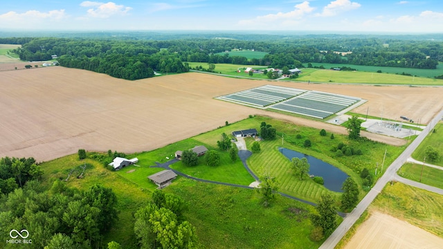 8638 W Flatwoods Rd, Gosport, IN 47433 - aerial view of sparsely populated area featuring a nearby body of water