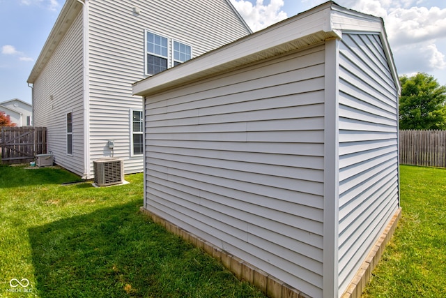 9593 W Constellation Dr, Pendleton, IN 46064 - view of home's exterior featuring a central air condition unit
