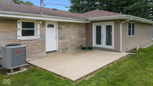 5110 W County Road 400 N, Scipio, IN 47273 - rear view of house with a shingled roof and a patio area