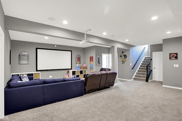 16711 Meadow Wood Dr, Noblesville, IN 46062 - cinema with carpet and recessed lighting