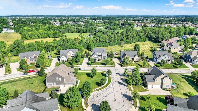 16711 Meadow Wood Dr, Noblesville, IN 46062 - aerial perspective of suburban area featuring a tree filled landscape