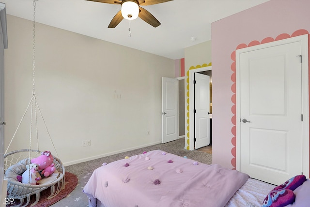 16711 Meadow Wood Dr, Noblesville, IN 46062 - bedroom featuring carpet floors and ceiling fan