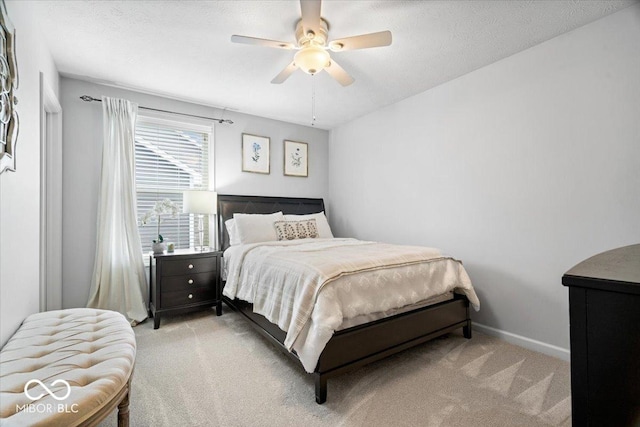 5542 Pennycress Dr, Noblesville, IN 46062 - carpeted bedroom with a ceiling fan and baseboards