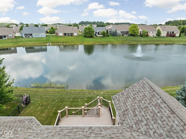 13019 Pinner Ave, Fishers, IN 46037 - water view with nearby suburban area