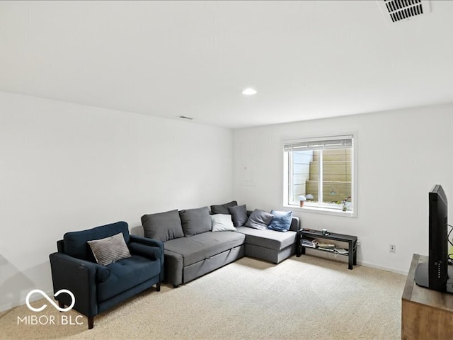 4233 Dartmoor Dr, Greenwood, IN 46143 - living room with carpet and recessed lighting