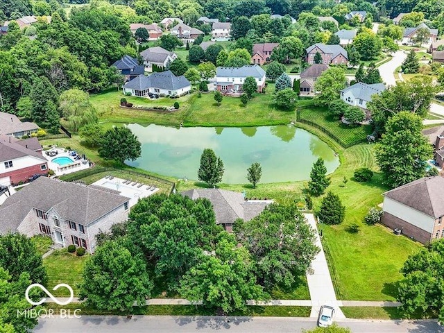 4233 Dartmoor Dr, Greenwood, IN 46143 - aerial view of residential area with a large body of water
