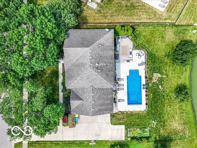 4233 Dartmoor Dr, Greenwood, IN 46143 - aerial view of a pool area