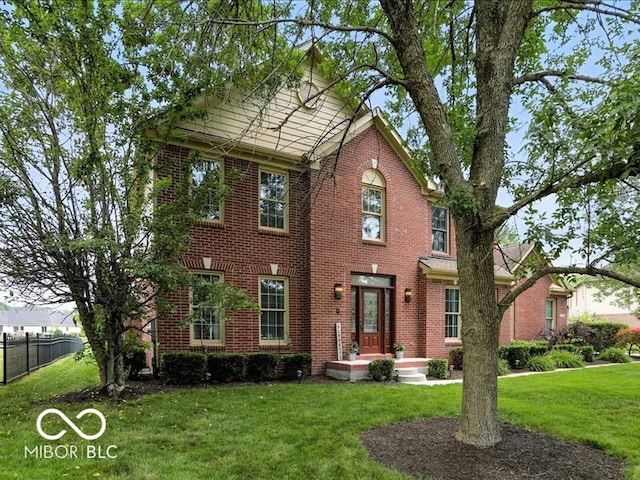 4233 Dartmoor Dr, Greenwood, IN 46143 - view of front of property featuring brick siding
