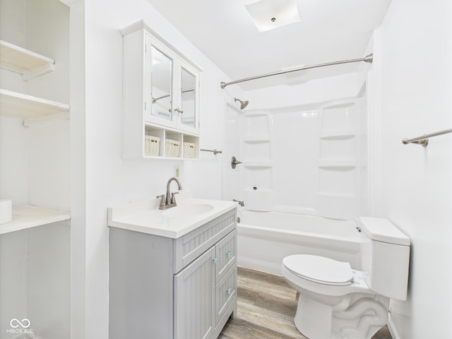203 Plum St E, Frankton, IN 46044 - full bath with vanity, wood finished floors, and  shower combination