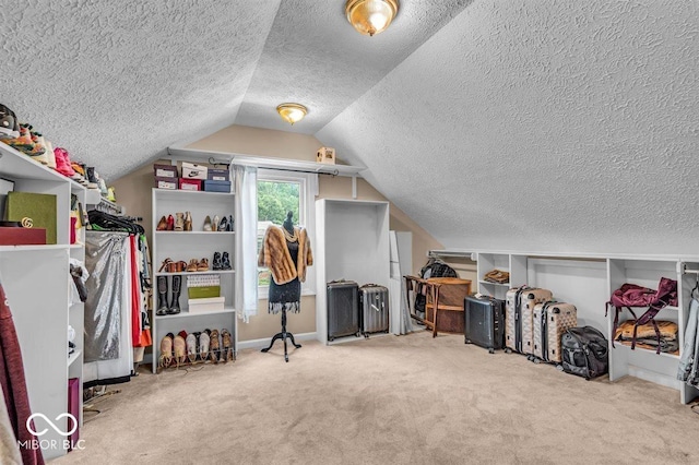 7502 Colony Cir, Indianapolis, IN 46260 - bonus room with a textured ceiling, carpet floors, and lofted ceiling