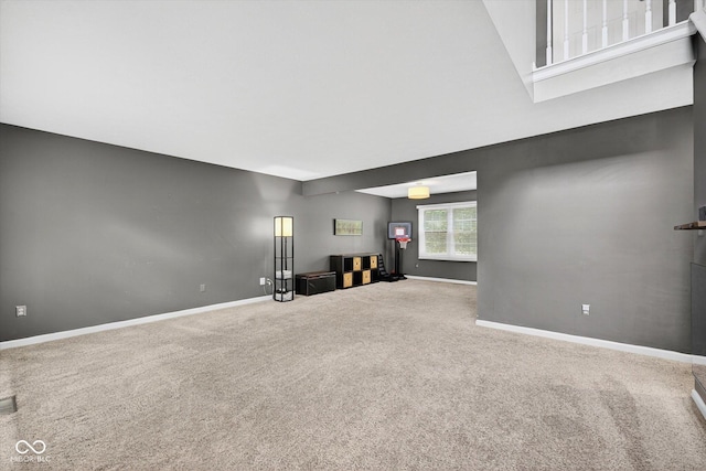 13470 Shakamac Dr, Carmel, IN 46032 - unfurnished living room featuring carpet flooring and baseboards